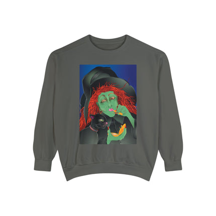 Mirror, Mirror A Witch's Touch Unisex Garment-Dyed Sweatshirt