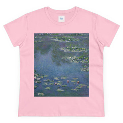 Water Lilies by Claude Monet Women's Midweight Cotton Tee