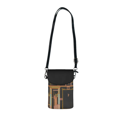 Pompeii Walls Pl.04 by Victor Steeger Small Cell Phone Wallet