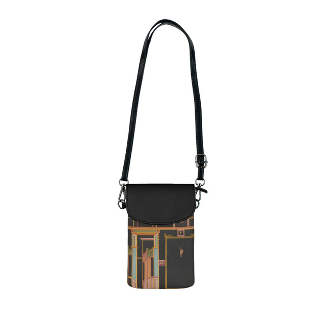 Pompeii Walls Pl.04 by Victor Steeger Small Cell Phone Wallet