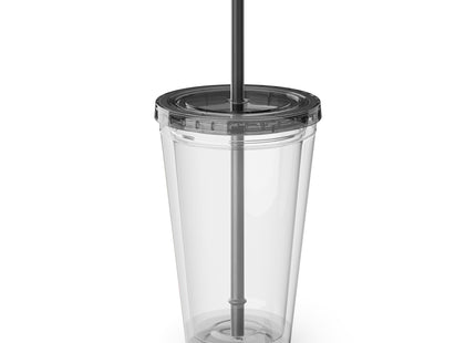 Stealthy Stripes Sunsplash Tumbler with Straw, 16oz