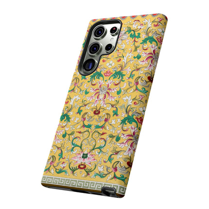 Yellow Botanical Pattern by Owen Jones Phone Cases