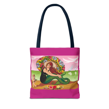 Mermaid Tote Bag with Art Deco Design