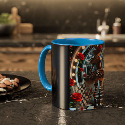 Halloween Witch Through the Mirror Colorful Mugs (11oz, 15oz)