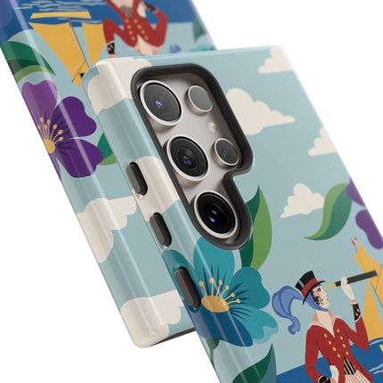 🌊🔭 The Lady Of The Seaside Lookout Phone Case – Art Deco Nautical Adventure