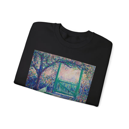 The Artist’s Garden (The Green Chair) by Theodore Earl Butler Heavy Blend™ Crewneck Sweatshirt