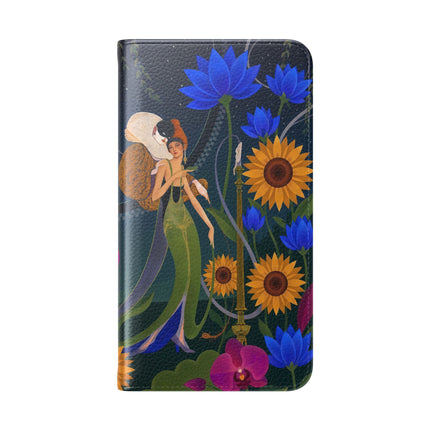 🌙🕯️ The Lady Of The Midnight Garden Flip Case – Art Deco Nocturne