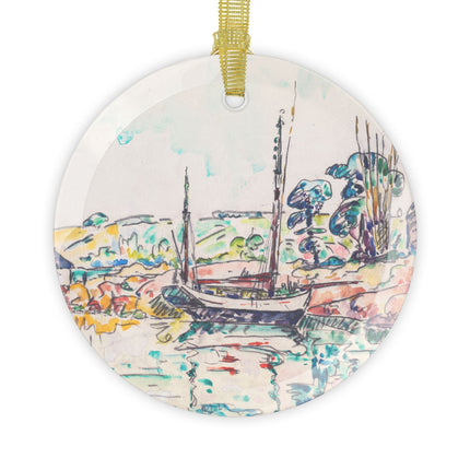 Concarneau by Paul Signac Glass Ornament