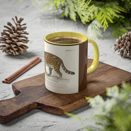 Jaguar by Charles Dessalines D' Orbigny Colorful Mugs, 11oz