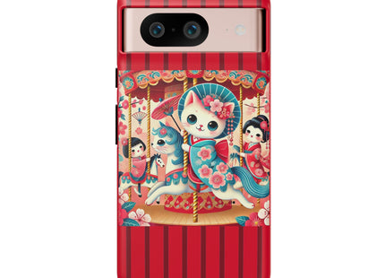Geisha Kitten's Enchanted Carousel Phone Cases