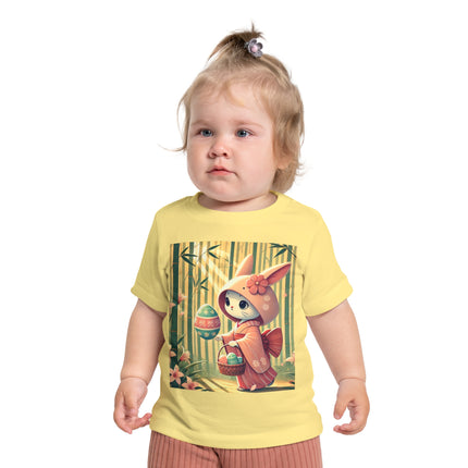 Geisha Kitten’s Easter Stroll Baby Short Sleeve T-Shirt