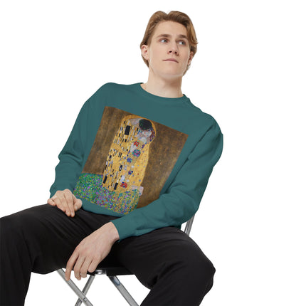 The Kiss by Gustav Klimt Unisex Garment-Dyed Sweatshirt