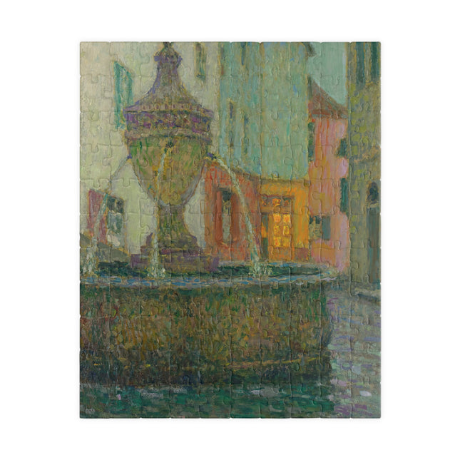 La Fontaine, Saint-Paul De Vence by Henri Le Sidaner Puzzle (110, 252, 500-Piece)