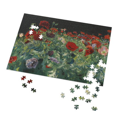 Poppies (A Study of Poppies for Carnation, Lily, Lily, Rose) by John Singer Sargent Puzzle (30, 110, 252, 500-Piece)