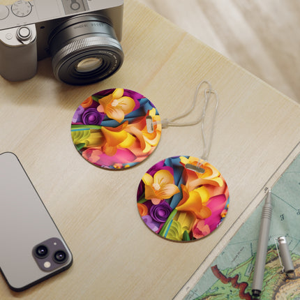 The Graceful Freesia Luggage Tags