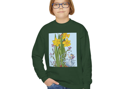 Daffodil Fairy Youth Crewneck Sweatshirt