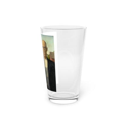 American Gothic by Grant Wood Glass, 16oz