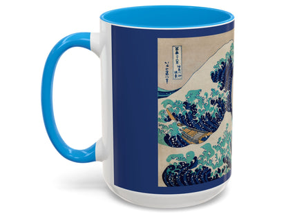 The Great Wave off Kanagawa by Katsushika Hokusai Colorful Mugs (11oz, 15oz)
