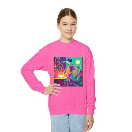 Dance of the Skeleton Ballerinas Youth Crewneck Sweatshirt