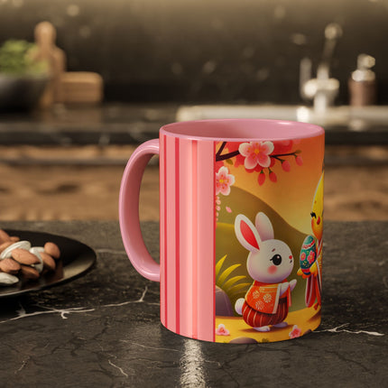 Whimsical Springtime Exchange Colorful Mugs (11oz, 15oz)