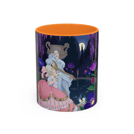 The Moonlit Garden Serenade Colorful Mugs – Art Deco Musical Elegance