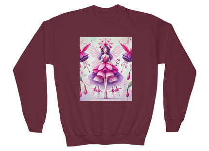 Fuchsia Fairy Youth Crewneck Sweatshirt