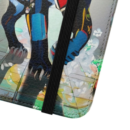 🐾💎 Cyber Panther's Hunt Flip Case – Digital Instinct & Neon Pursuit