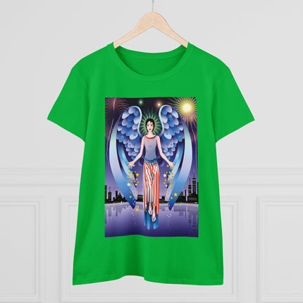 Celestial Symphony Women's Midweight Cotton Tee