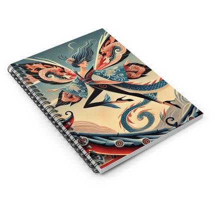 Dragon Fairy of the Temple Spiral Notebook - Ruled Line