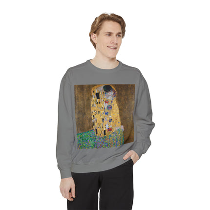 The Kiss by Gustav Klimt Unisex Garment-Dyed Sweatshirt