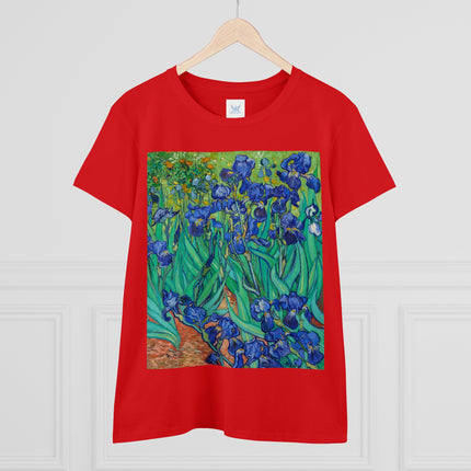 Irises by Van Gogh Women's Midweight Cotton Tee