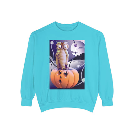 The Startled Pumpkin Unisex Garment-Dyed Sweatshirt