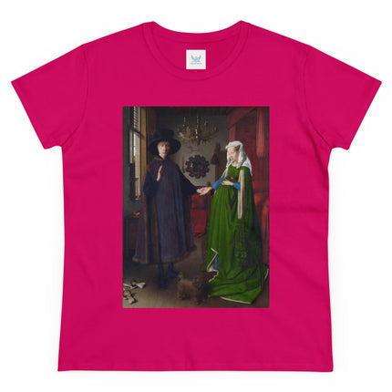 Arnolfini Portrait by Jan Van Eyck Women's Midweight Cotton Tee