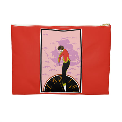 Woman Waiting for Her Beloved at 1:59 Accessory Pouch – Kobayashi Kaichi Taishō Romantic Design