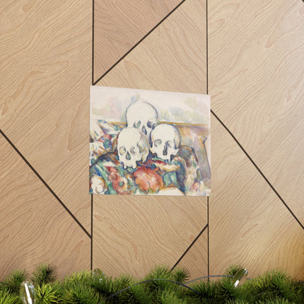 The Three Skulls by Paul Cézanne Matte Horizontal Posters