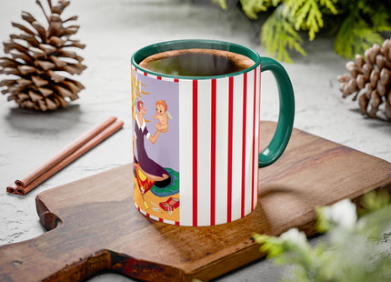 Art Deco Christmas Colorful Mugs (11oz, 15oz)