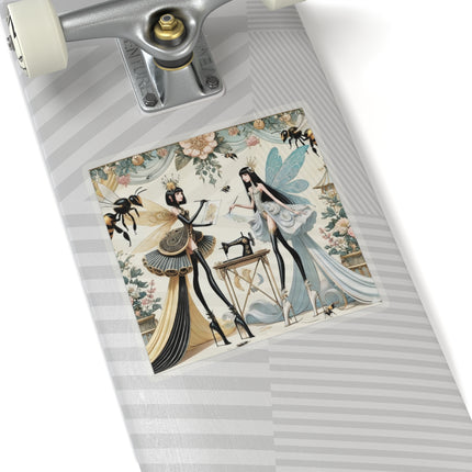 🧚✨ The Quiet Work of Fairies Kiss-Cut Sticker – Enchanted Atelier & Gentle Magic