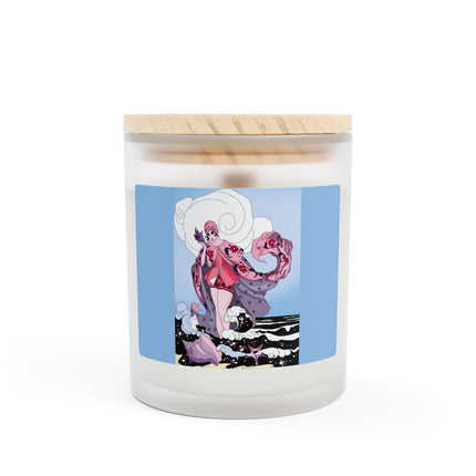 Goddess of the Swirling Sea Frosted Candle