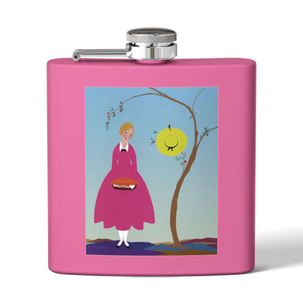 Apple Pie Day Stainless Steel Flask – Sweet Storybook Charm & Gentle Innocence