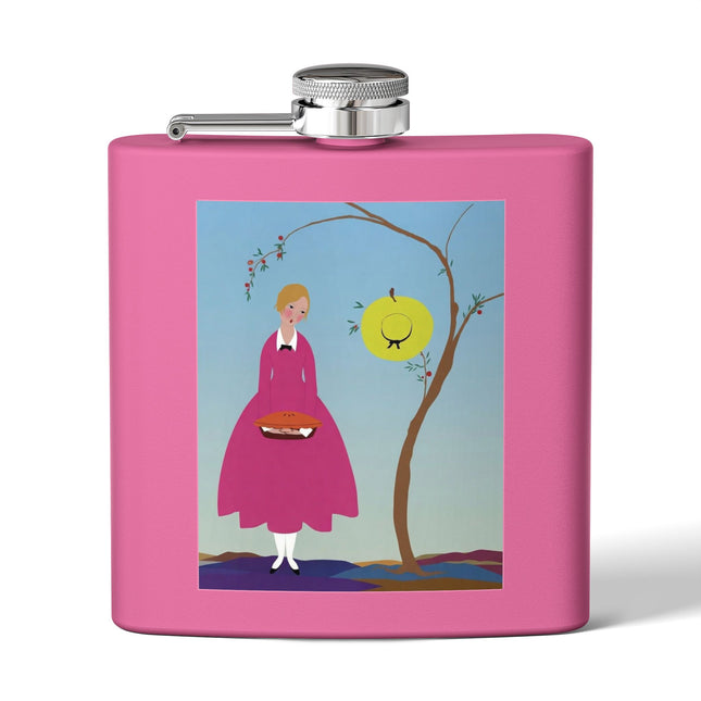 Apple Pie Day Stainless Steel Flask – Sweet Storybook Charm & Gentle Innocence