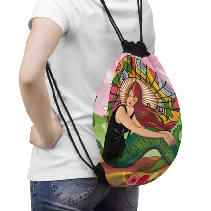 Siren Serenade by Carlo Chiostri Drawstring Bag