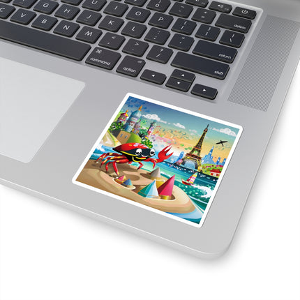 Crab Architect Kiss-Cut Stickers (4 Sizes)