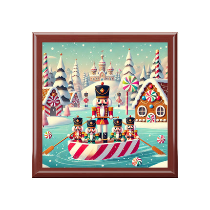 Nutcracker Candy-Striped Adventure Jewelry Box