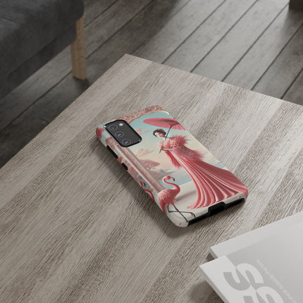 Petals, Porcelain, and Flamingos Phone Cases