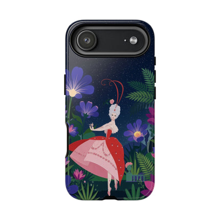 🌺✨ The Lady Of The Starlit Enchanted Garden Phone Case – Art Deco Floral Fantasy