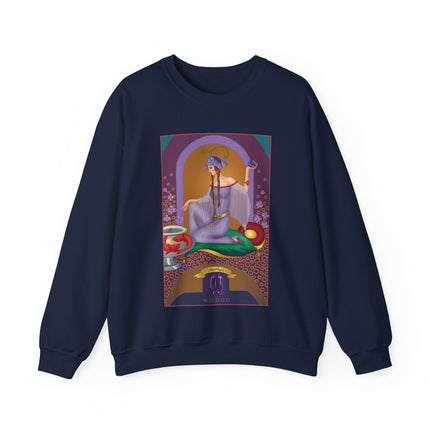 February & Amethyst (from the Gem Series) by Sofia Chiostri Heavy Blend™ Crewneck Sweatshirt