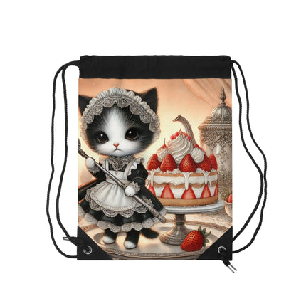 The Patisserie Kitten Drawstring Bag – Sweet Charm & Storybook Delight