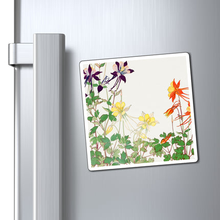 Aquilegia Flower by Tanigami Kônan Magnets (3 Sizes)
