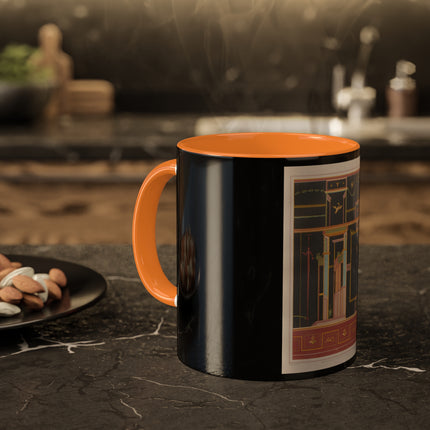 Pompeii Walls Pl.04 by Victor Steeger Colorful Mugs, 11oz
