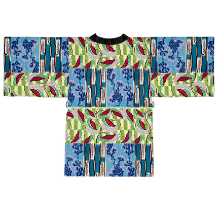 Floral Pattern by Emile-Alain Séguy Long Sleeve Kimono Robe (AOP)